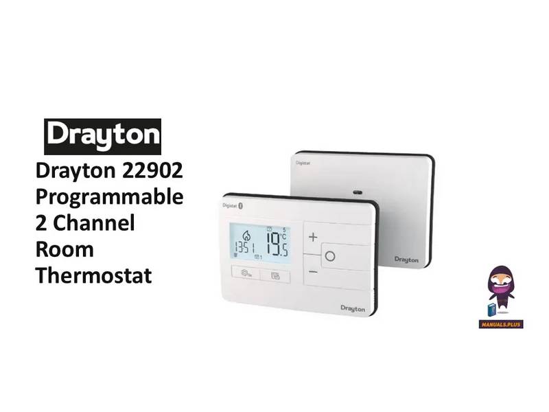 Drayton 22902 Programmable 2 Channel Room Thermostat Installation Guide